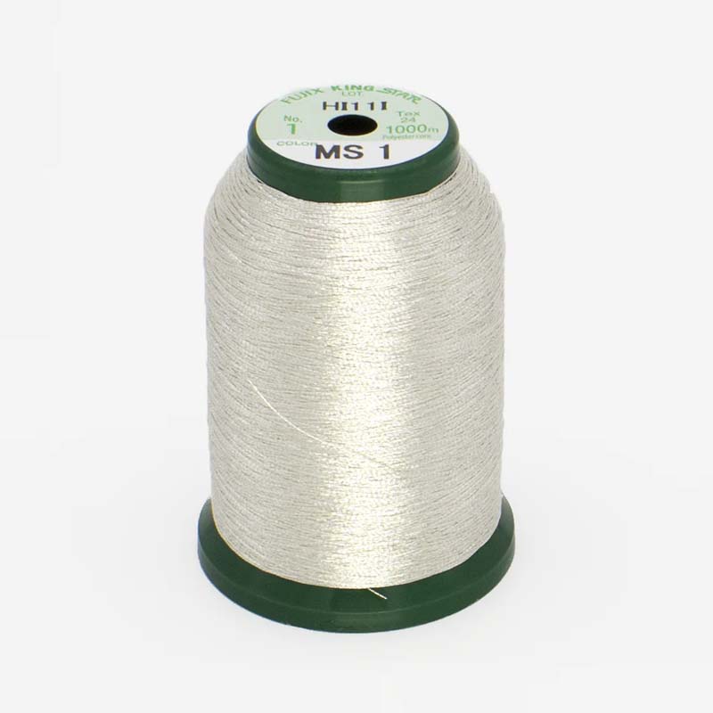 Silver Metallic Embroidery Thread M-Type
