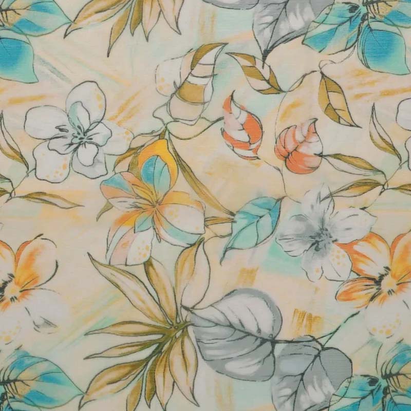 Printed Chiffon Fabric